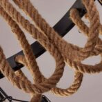 industrial rope chandelier