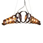 modern industrial chandelier