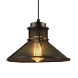 black industrial chandelier