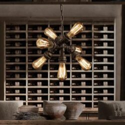 chandelier pipe plumbing