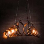 modern industrial chandelier