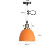 chandelier orange vintage