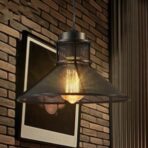 black industrial chandelier