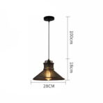 black industrial chandelier