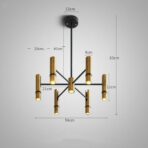 chandelier tube metal