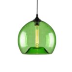 colored glass chandelier