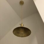 chandelier vintage brass