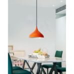 chandelier vintage orange