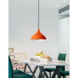chandelier vintage orange
