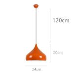 chandelier vintage orange