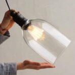 vintage glass chandelier 1