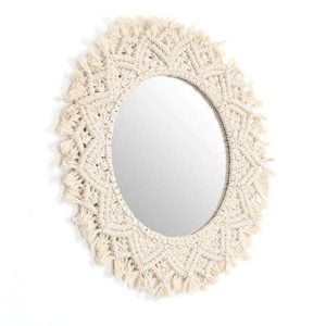 round mirror macrame
