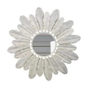 mirror metal feather