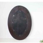 bamboo oval mirror