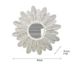 mirror metal feather