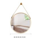gold barber mirror