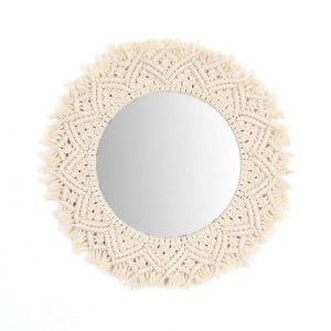 round mirror macrame