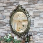 vintage oval mirror