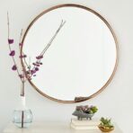vintage round mirror