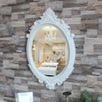 vintage oval mirror