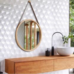 mirror barber wood