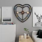heart shaped wall clock