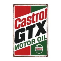 castrol enamel plate