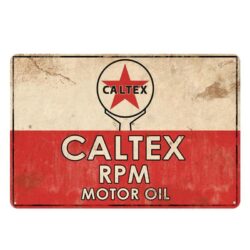 caltex enamel plate