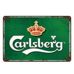 enameled plate carlsberg
