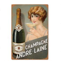 enameled champagne plate