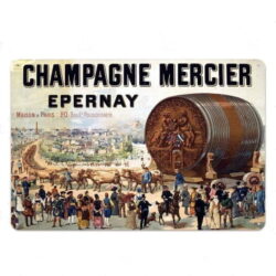 enameled plate champagne mercier