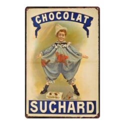 enameled chocolate suchard plate