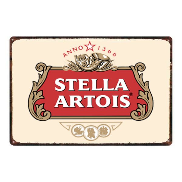 enameled plate stella artois enameled plate stella artois