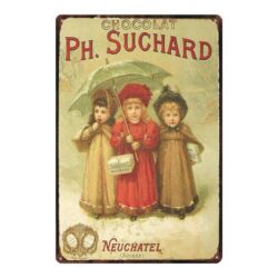 suchard enamel plate