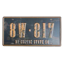 vintage car license plate