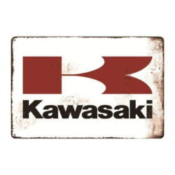 vintage kawasaki plate