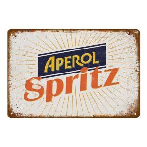 metal plate aperol spritz