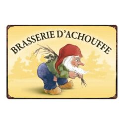 metal plate beer chouffe