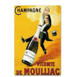 champagne metal plate