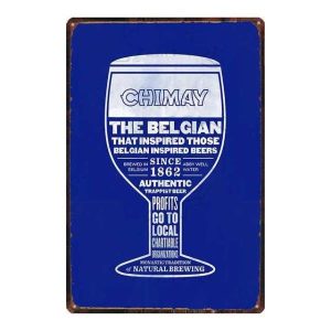 chimay metal plate