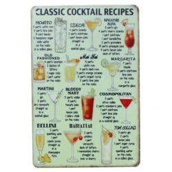 metal cocktail plate