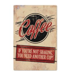 coffee metal plate