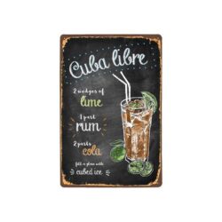 metal plate cuba libre