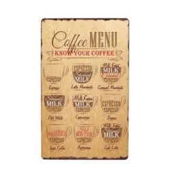 metal plate deco cafe