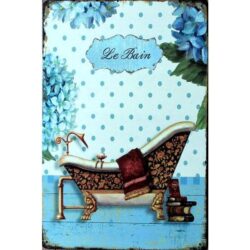metal plate deco bathroom
