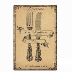 metal plate deco vintage cuisine
