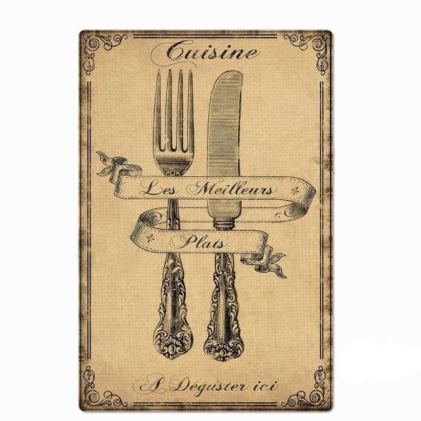 metal plate deco vintage cuisine metal plate deco vintage cuisine