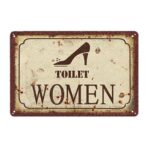 metal deco wc plaque
