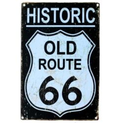 decorative metal plate route 66