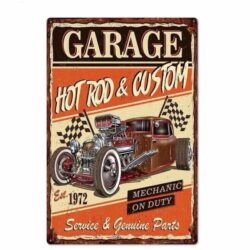 metal hot rod plate